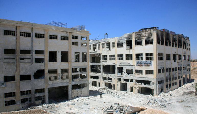 Edificios destruidos en Aleppo, Siria