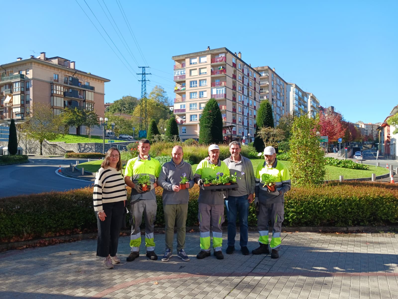 Da comienzo la plantación de flores de temporada de invierno