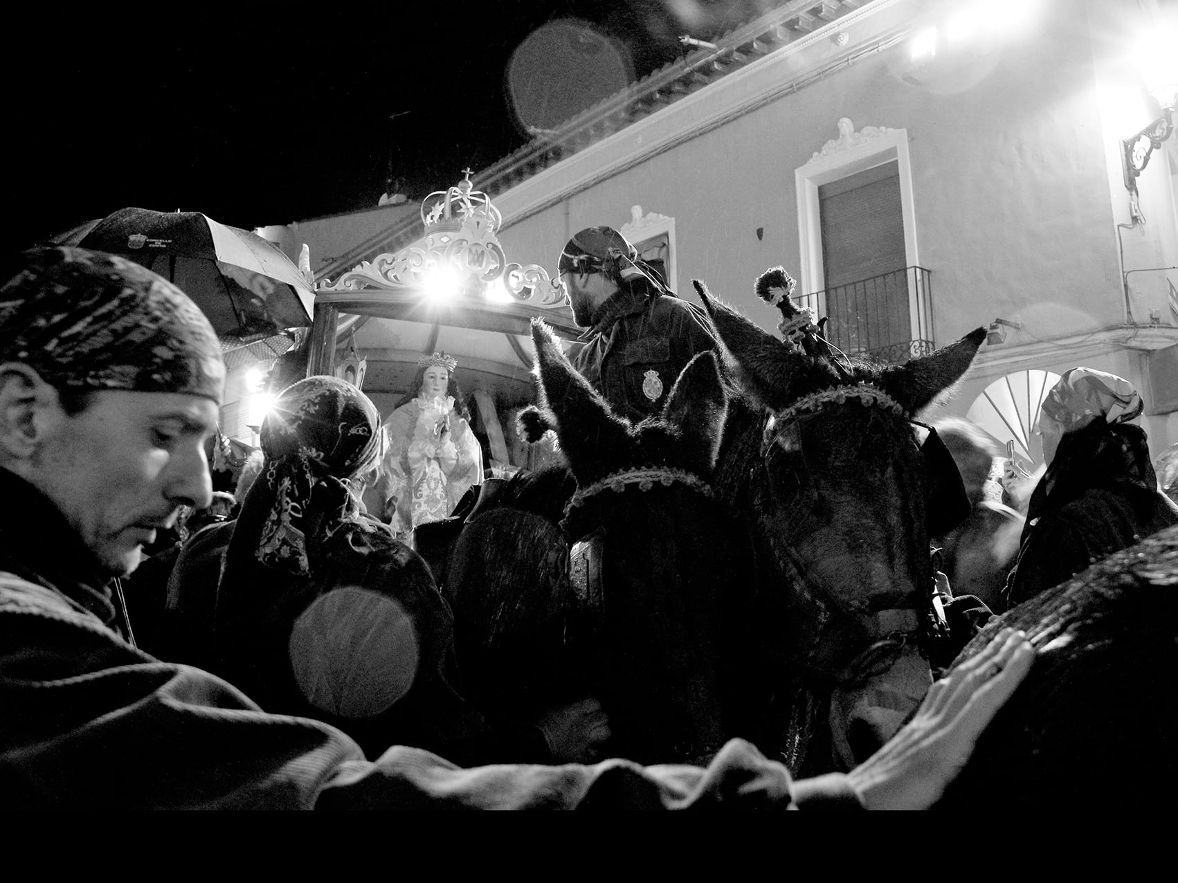 Imagen de la procesión de la Virgen de los Pegotes navarresa