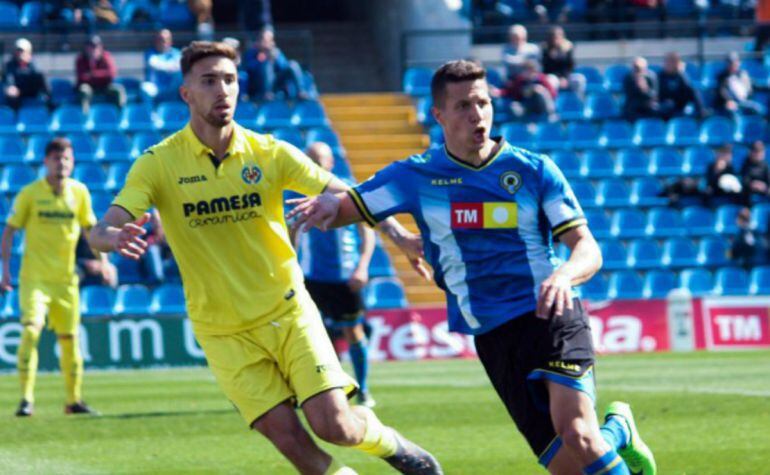 Imagen del partido de la pasada temporada del Hércules CF y el Villarreal B