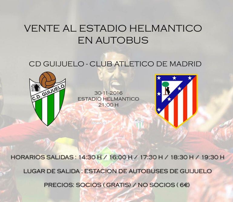 Es el partidazo del año en el deporte salmantino. Guijuelo vs Atlético de Madrid.