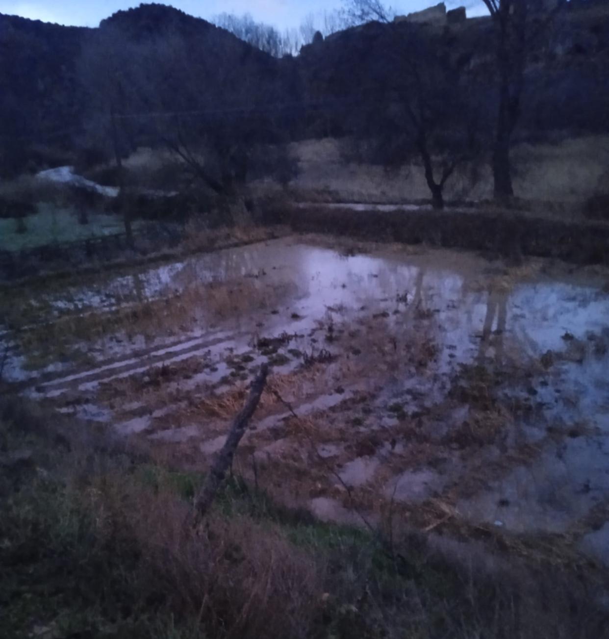 Inundación en Villel de Mesa