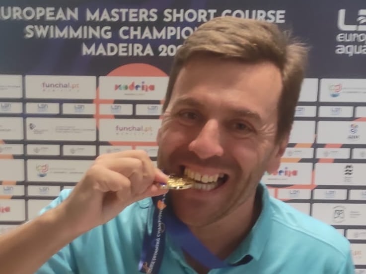 George Savescu, nadador del Jerez Natación Máster