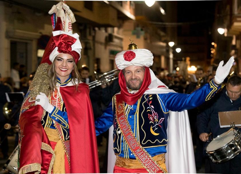 Ana Silvestre y Pablo Piqueras, durante el Fin de Semana Festero