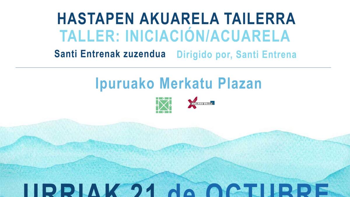 Santi Entrena ofrece en Eibar un taller de iniciación a la acuarela