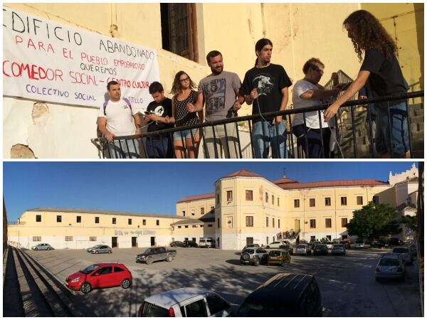 Integrandes del colectivo social que ha ocupado el edificio