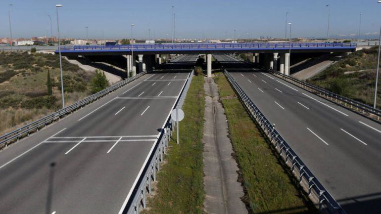 Imagen de una de las autopistas radiales de Madrid, en quiebra