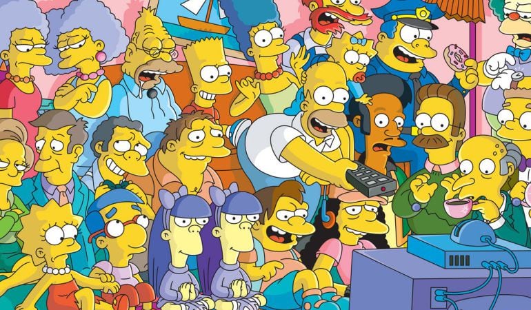 Los Simpson cambian de canal. 