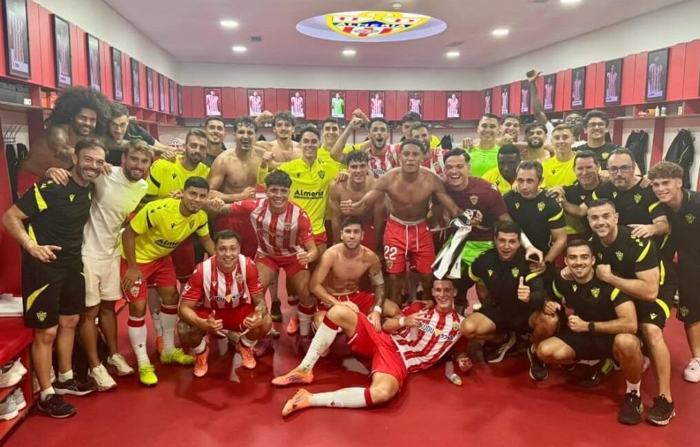 Un Almería en forma, a tope y en modo velocidad de crucero que ya fue anunciada por Rubi hace un mes, aproximadamente.