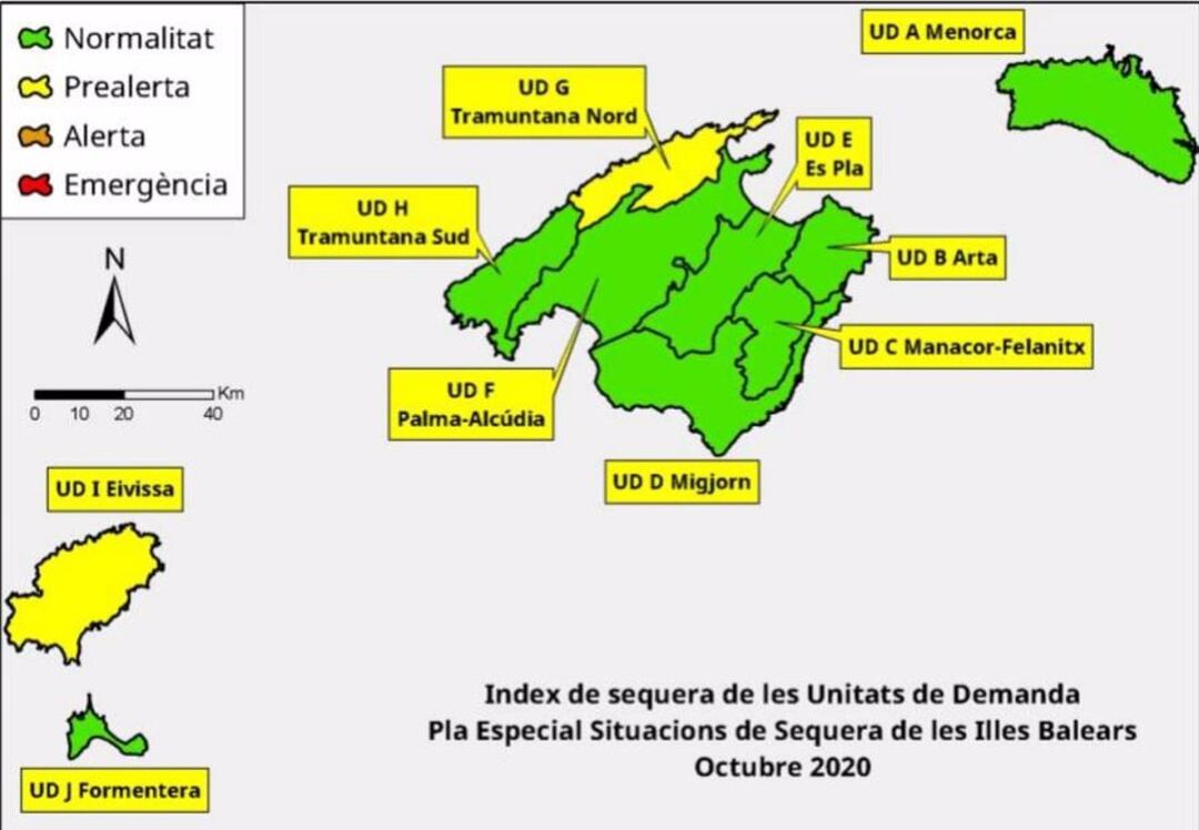 Las reservas hídricas en Balears han marcado un 62% en el mes de octubre.