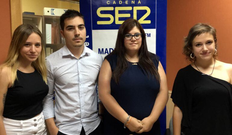 Noelia Núñez (PP Fuenlabrada), Roberto Fernández (PSOE Getafe), Raquel Cadenas (Ciudadanos Valdemoro) y Eva Martínez (Leganemos) en la tertulia de Hoy por Hoy Madrid Sur