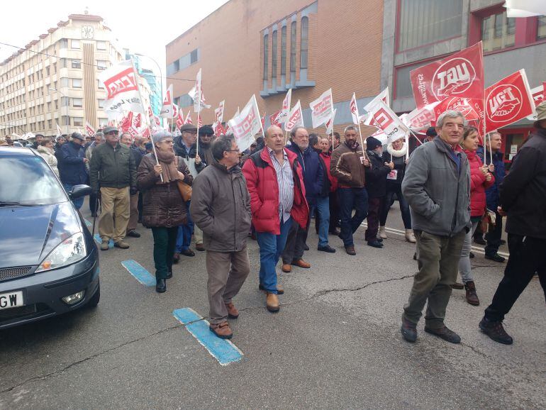 Manifestación contra el Sistema de pensiones