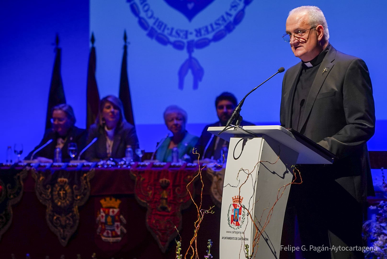 El rector de la Basílica de la Caridad pronunció el pregón de la Semana Santa de Cartagena en el año 2024
