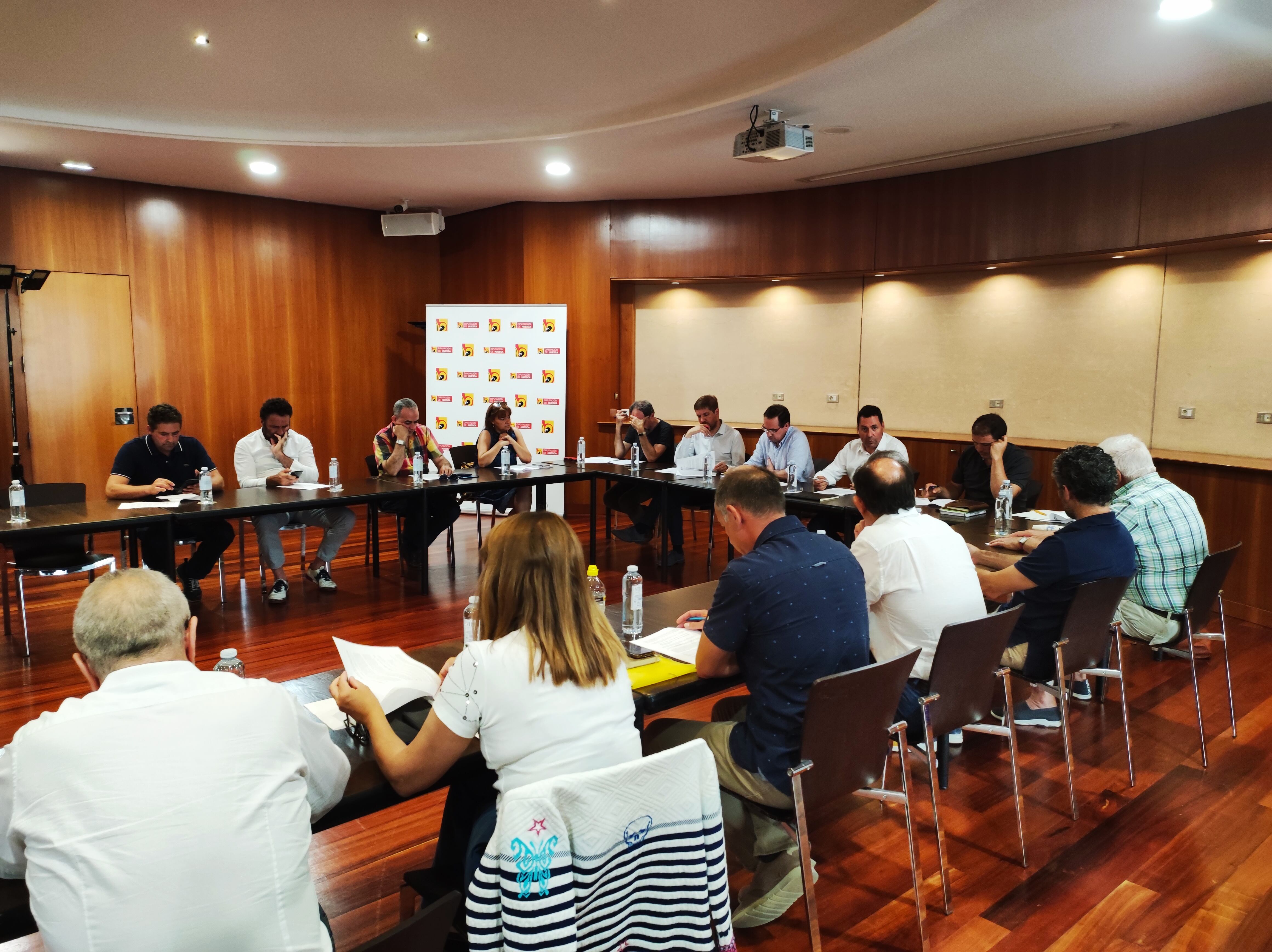 Última reunión de la Ejecutiva de ADELPA en la Diputación Provincial de Huesca.