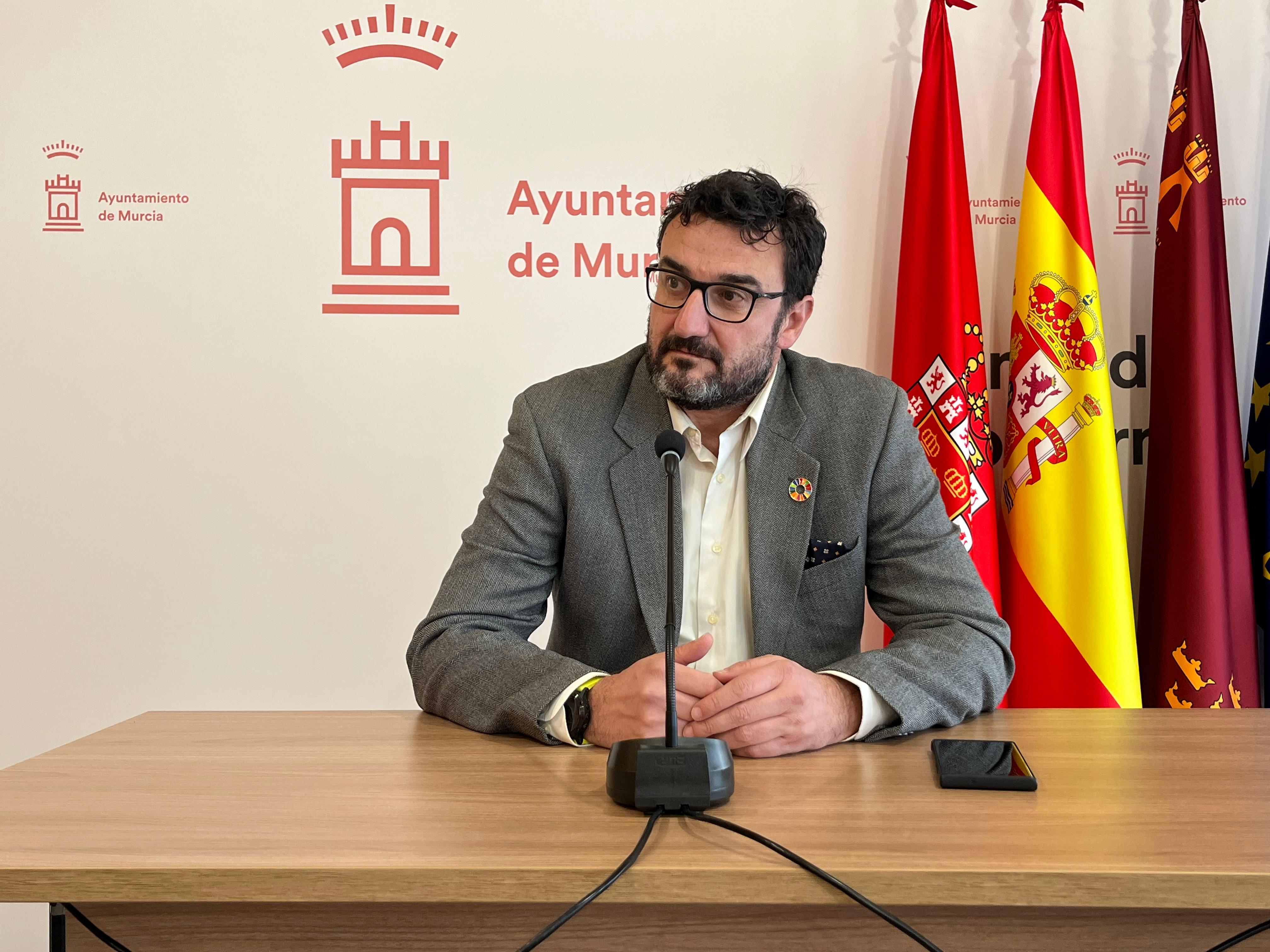 Ginés Ruiz, portavoz del Grupo Municipal Socialista en el Ayuntamiento de Murcia