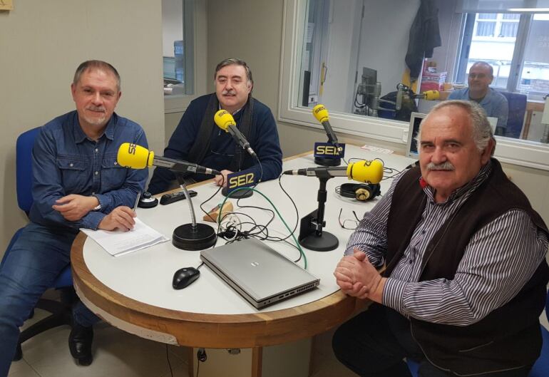 Francisco Megías-Lizancos (primero por la derecha)