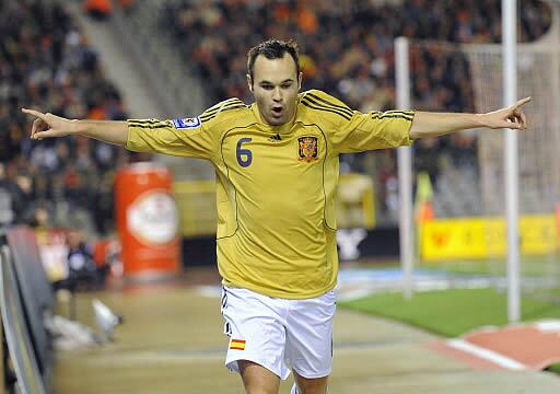 Iniesta, tras marcar el golazo en Bruselas