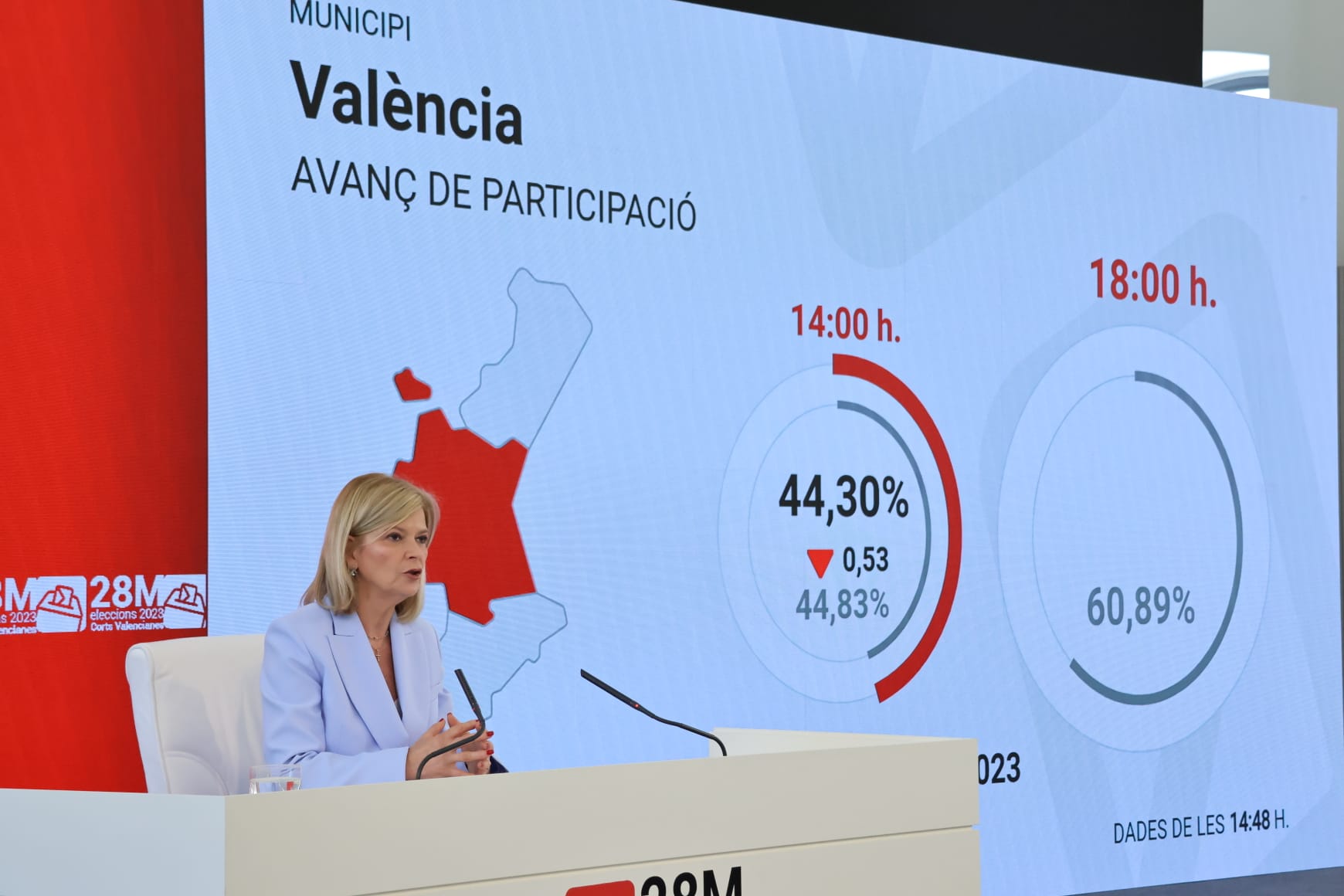 Gabriela Bravo, Consellera de Justicia, Interior y Administración Pública de la Generalitat Valenciana