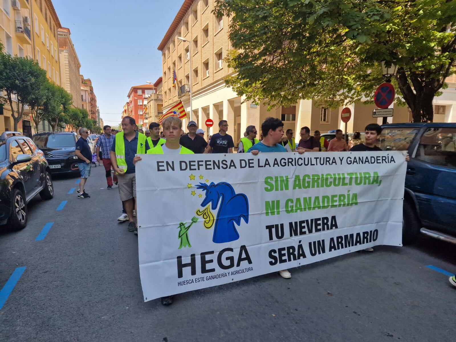 Hega concentración en Huesca