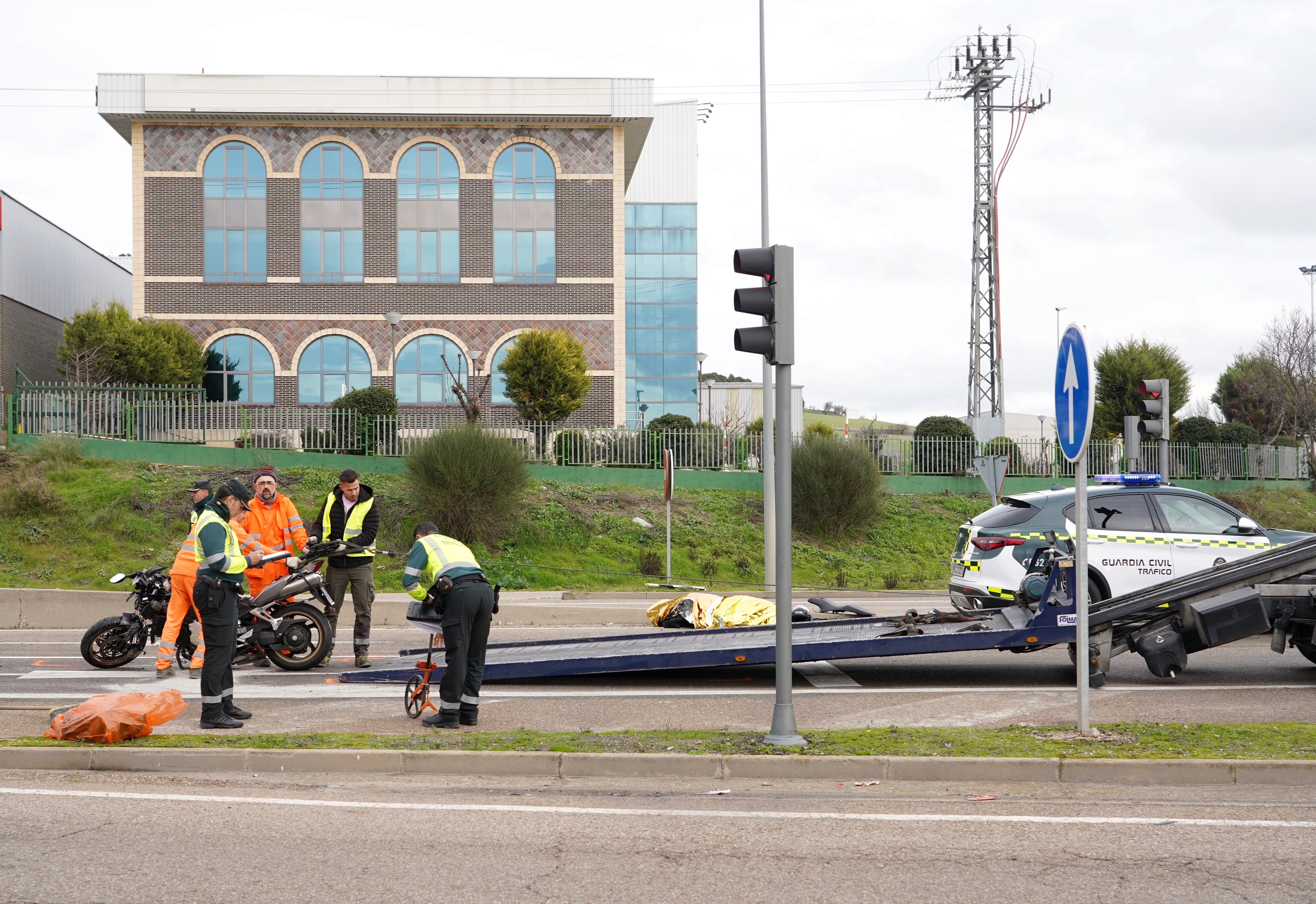 Un motorista fallecido en un accidente en la A-601