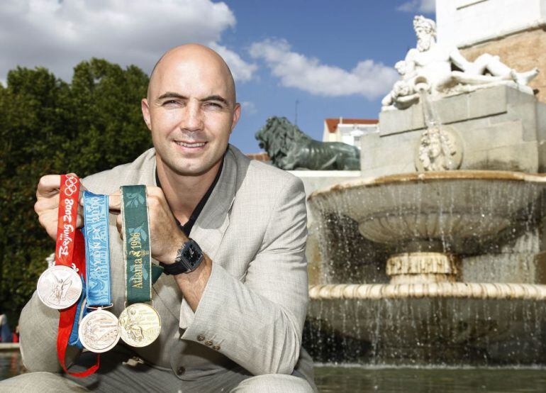 Demetrio Lozano, con sus tres medallas olímpicas