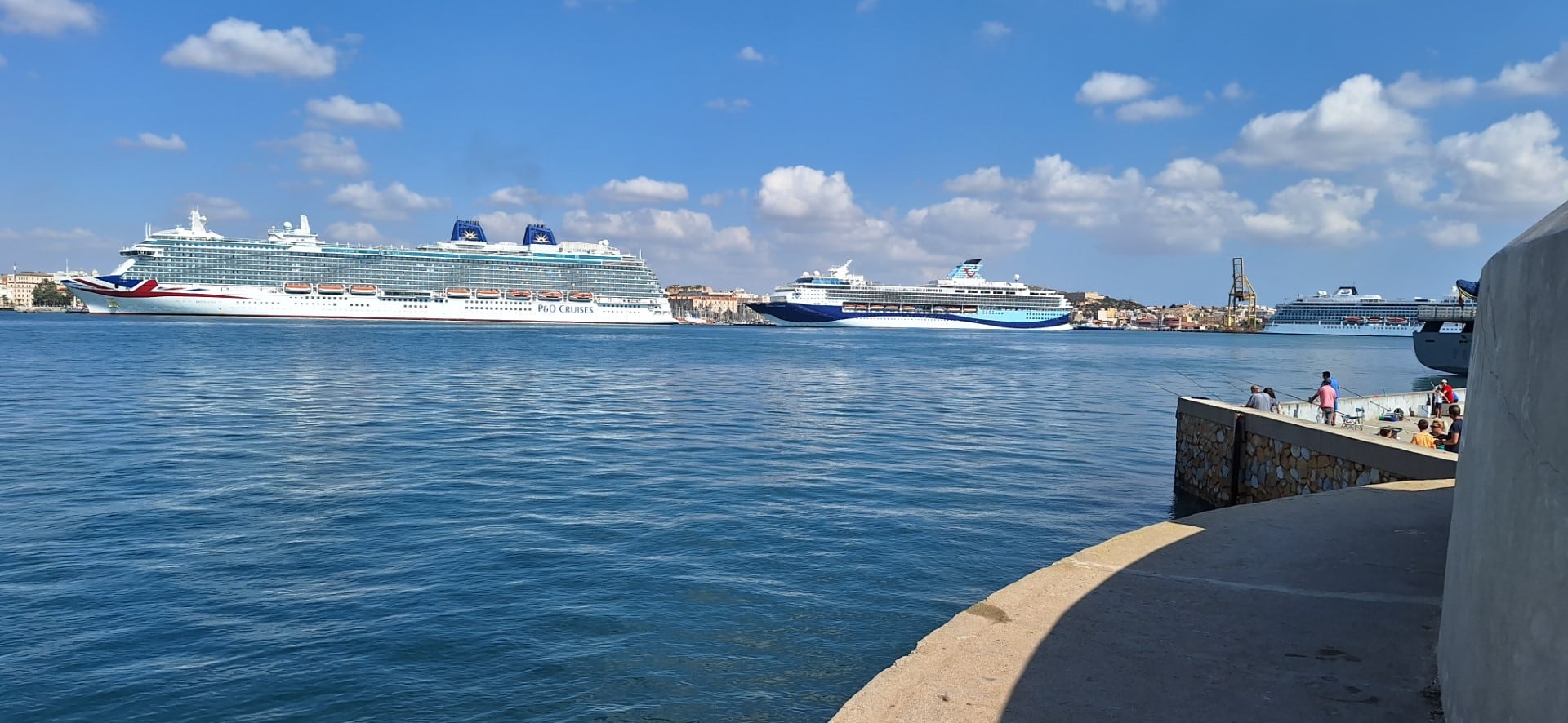 Triple escala de cruceros el pasado 12 de octubre en Cartagena