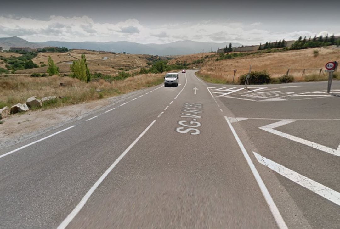 Vista de la carretera que une la capital con Palazuelos de Eresma