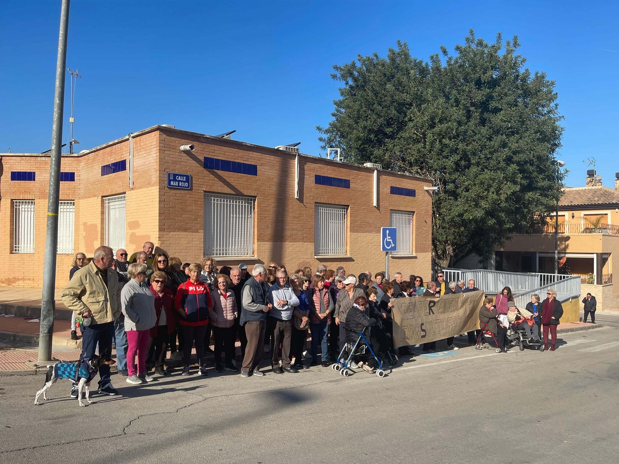 Protesta de los vecinos de la Ribera de Molina