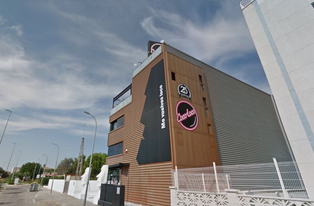 Actual discoteca CocoLoco en la playa de Gandia.