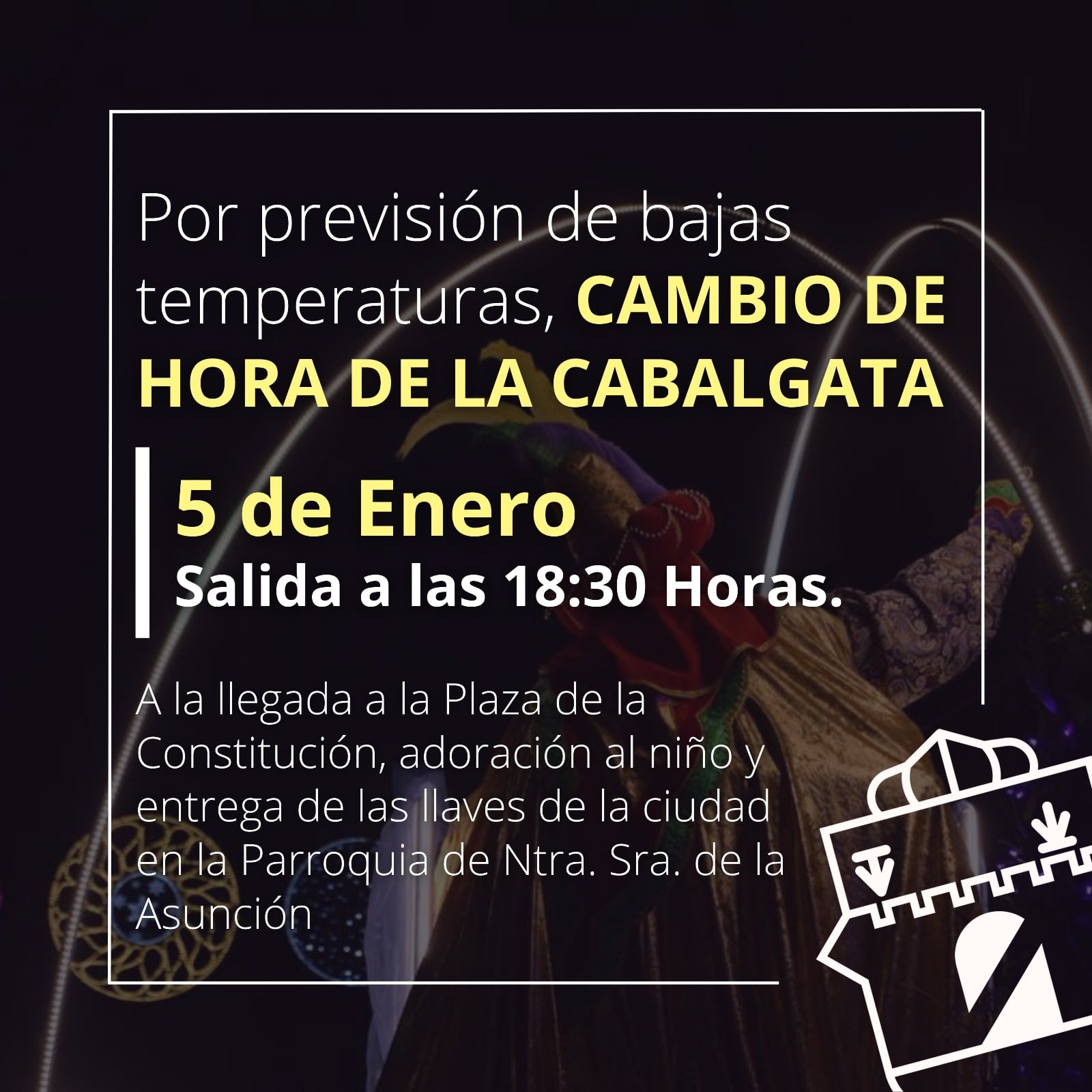 Cartel anunciador de la Cabalgata de Reyes Magos de Tarancón 2025