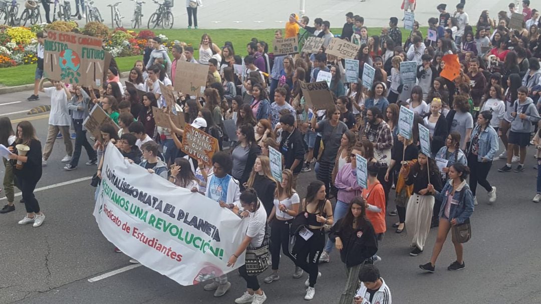 Huelga estudiantil contra el cambio climático