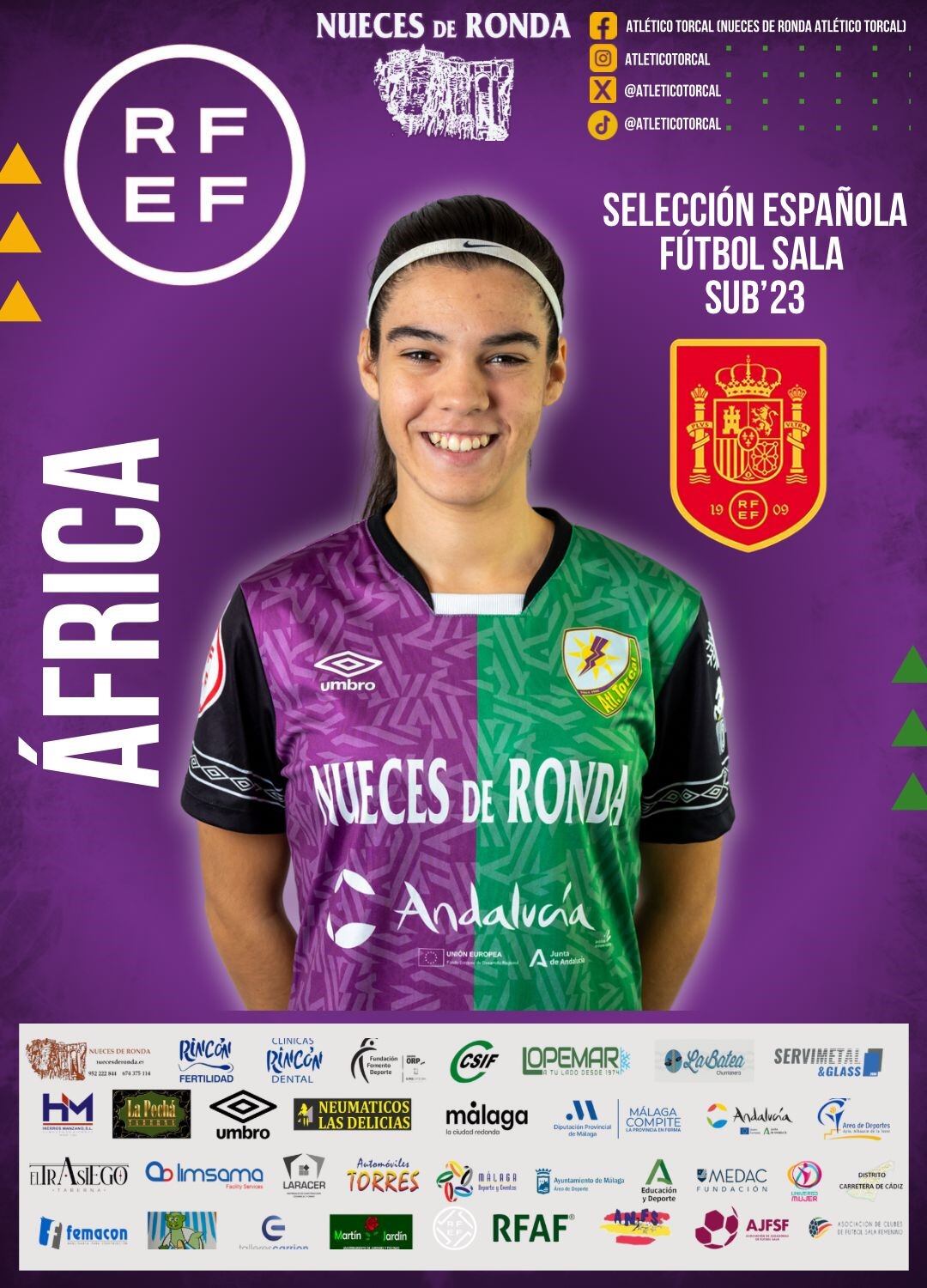 La jugadora del Nueces de Ronda Atlético Torcal África Lozano