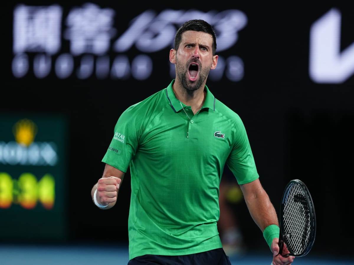 Novak Djokovic se cita con Alcaraz en la final del Open de Australia tras vencer a Jannik Sinner en cinco sets (3-6/6-3/4-6/6-4/6-4)