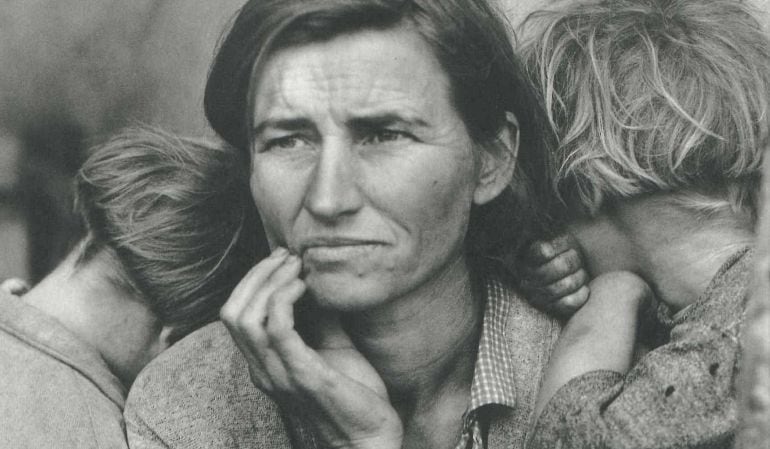 &#039;Migrant Mother&#039; (1936) de la fotogra Dorothea Lange forma parte de la colección del galerista Julio Álvarez que podemos ver en Hoyo de Manzanares