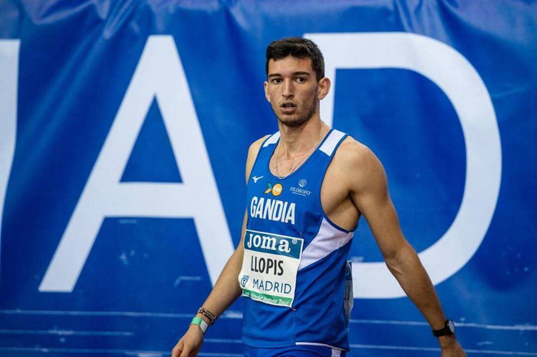 Quique Llopis antes de una prueba