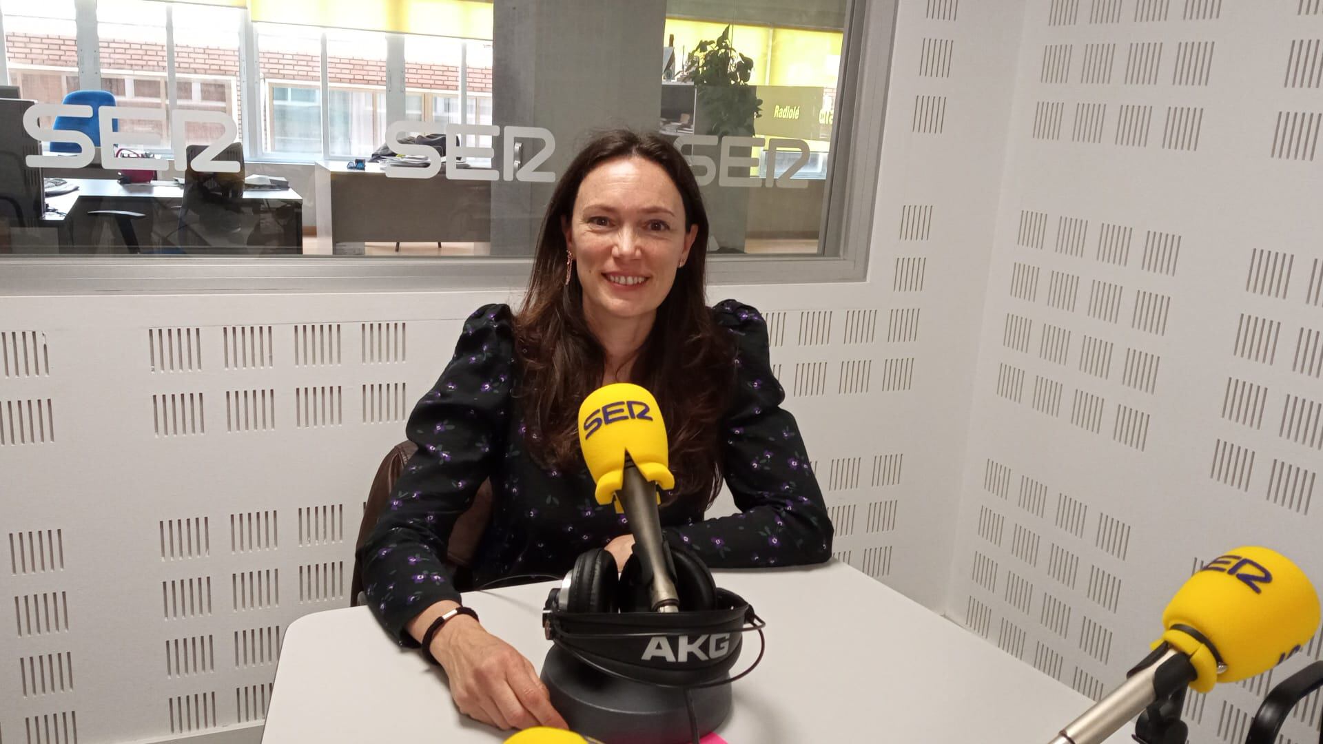 Graci Ramos,  en los estudios de SER Puertollano