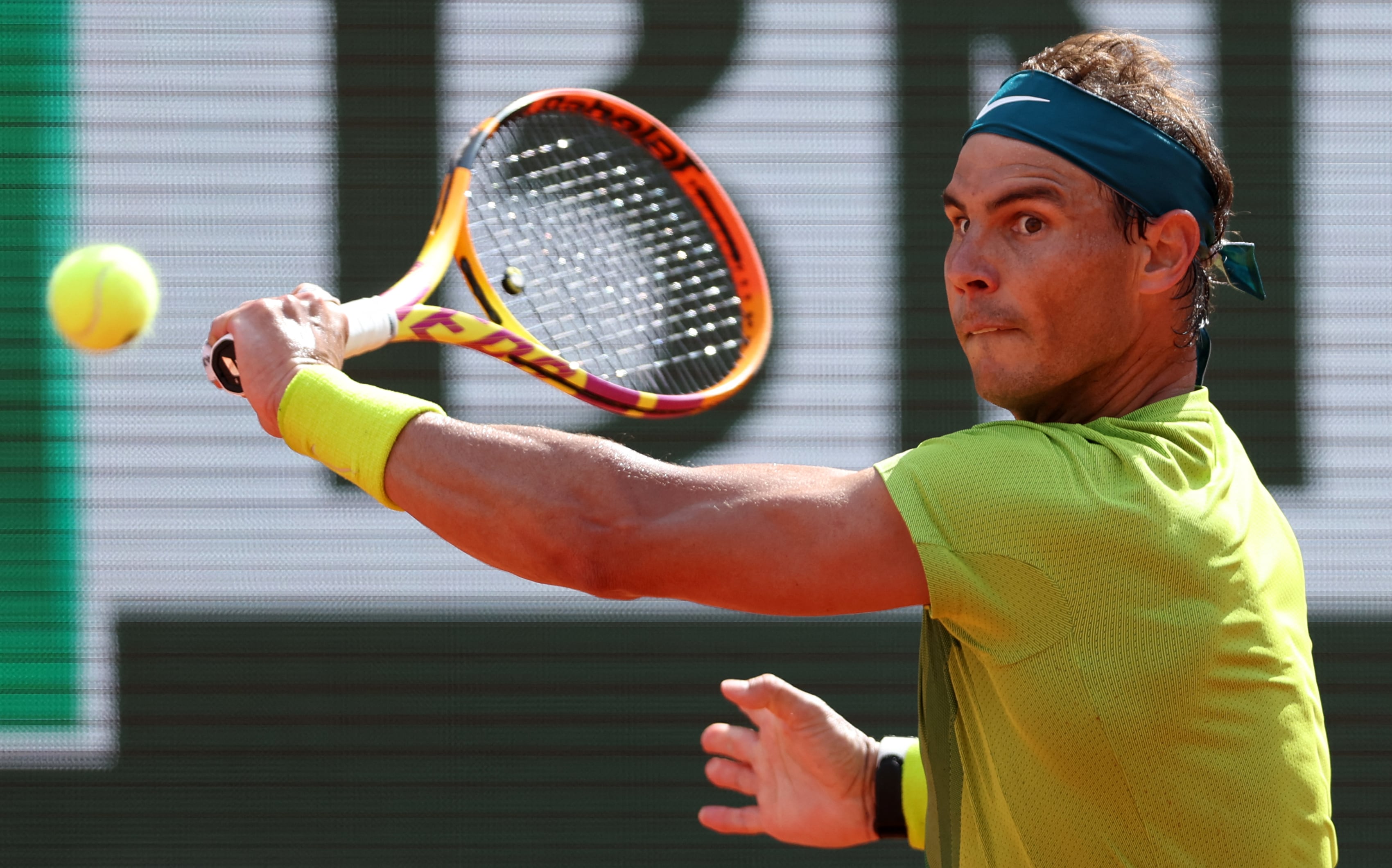 Rafael Nadal durante la final de Roland Garros.