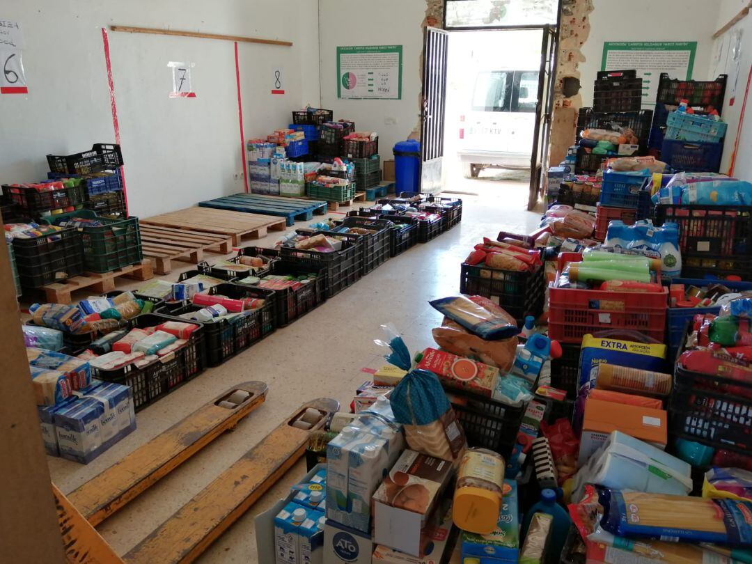 Imagen de los alimentos recogidos en la campaña