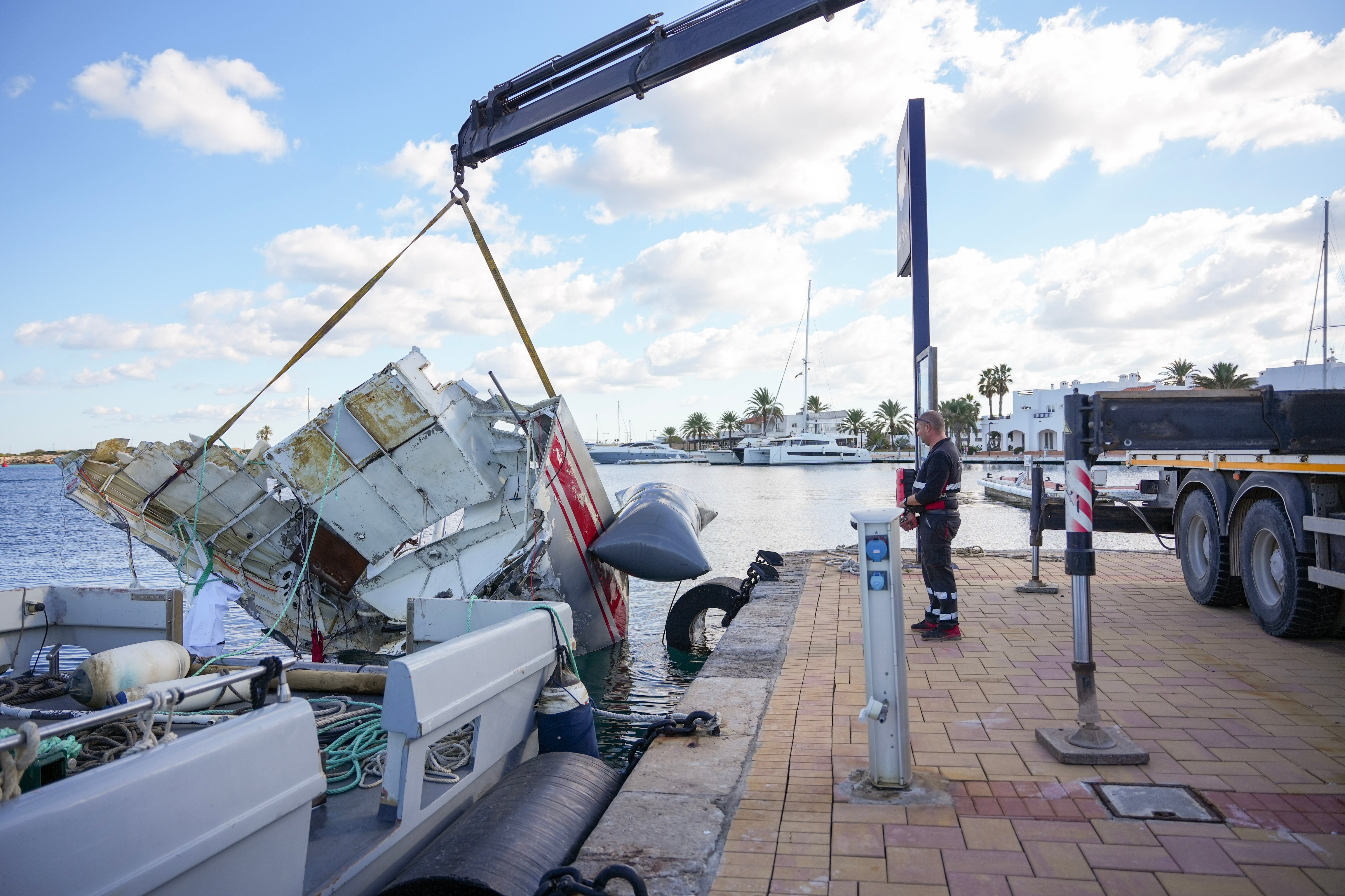 Imagen de los restos de la embarcación