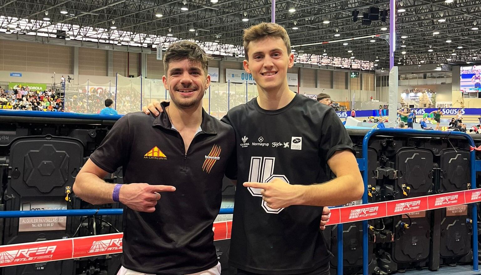 Bià Pons i Nico Vila són dos dels menorquins més destacats a les lligues d'atletisme per clubs