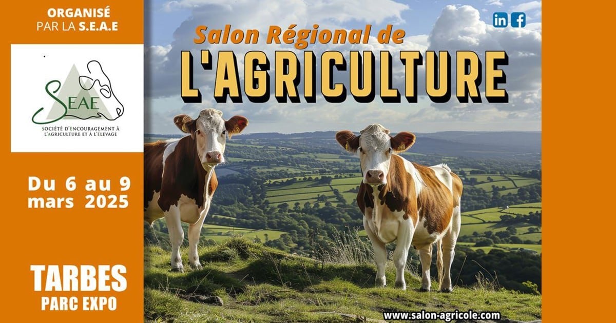 Cartel que anuncia el Salón Agrícola de Tarbes
