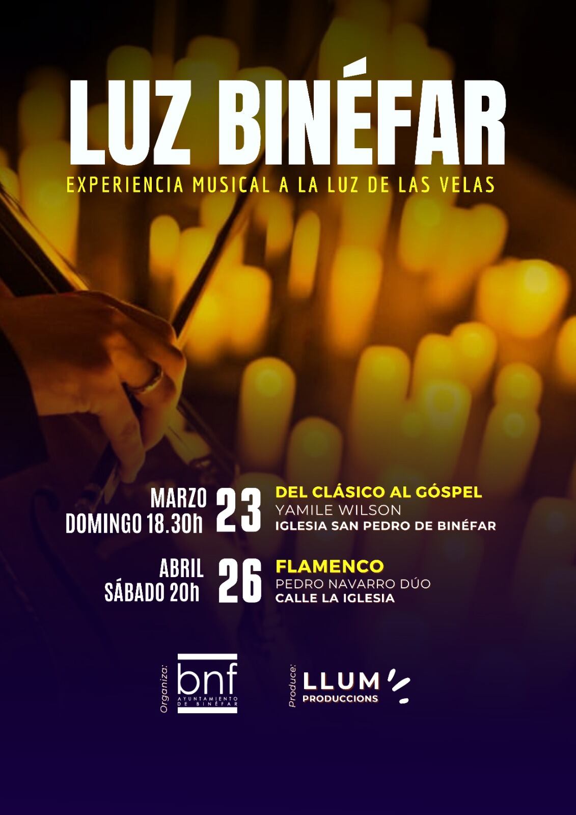 Cartel Luz Binéfar.