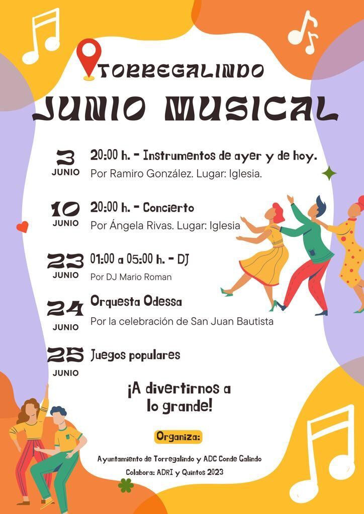 Programación festiva y musical en Torregalindo junio 2023