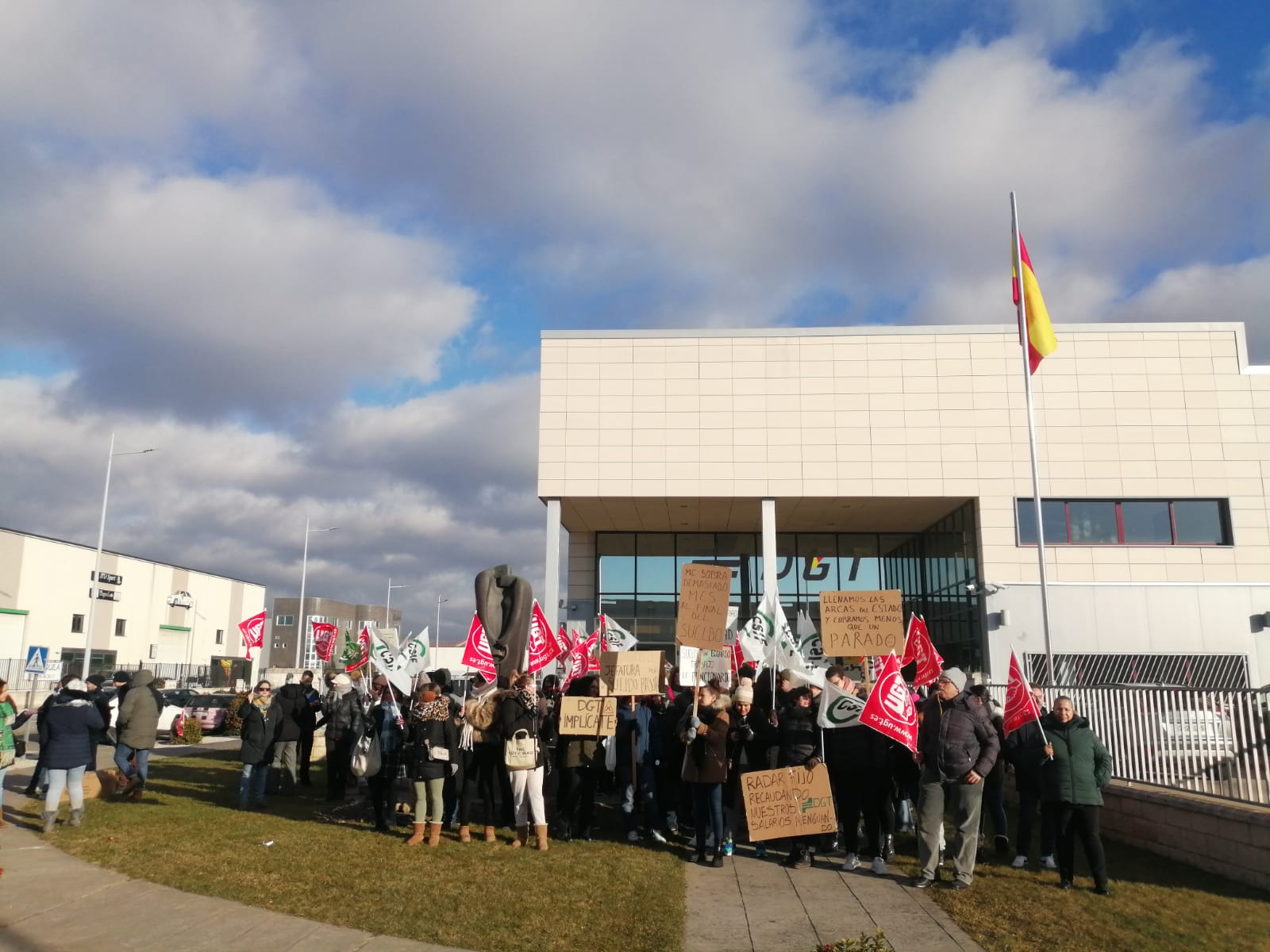 Protesta en el Centro Estrada de León