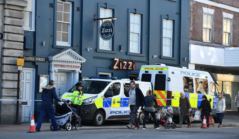 Zona acordonada por la Policía de Londres.