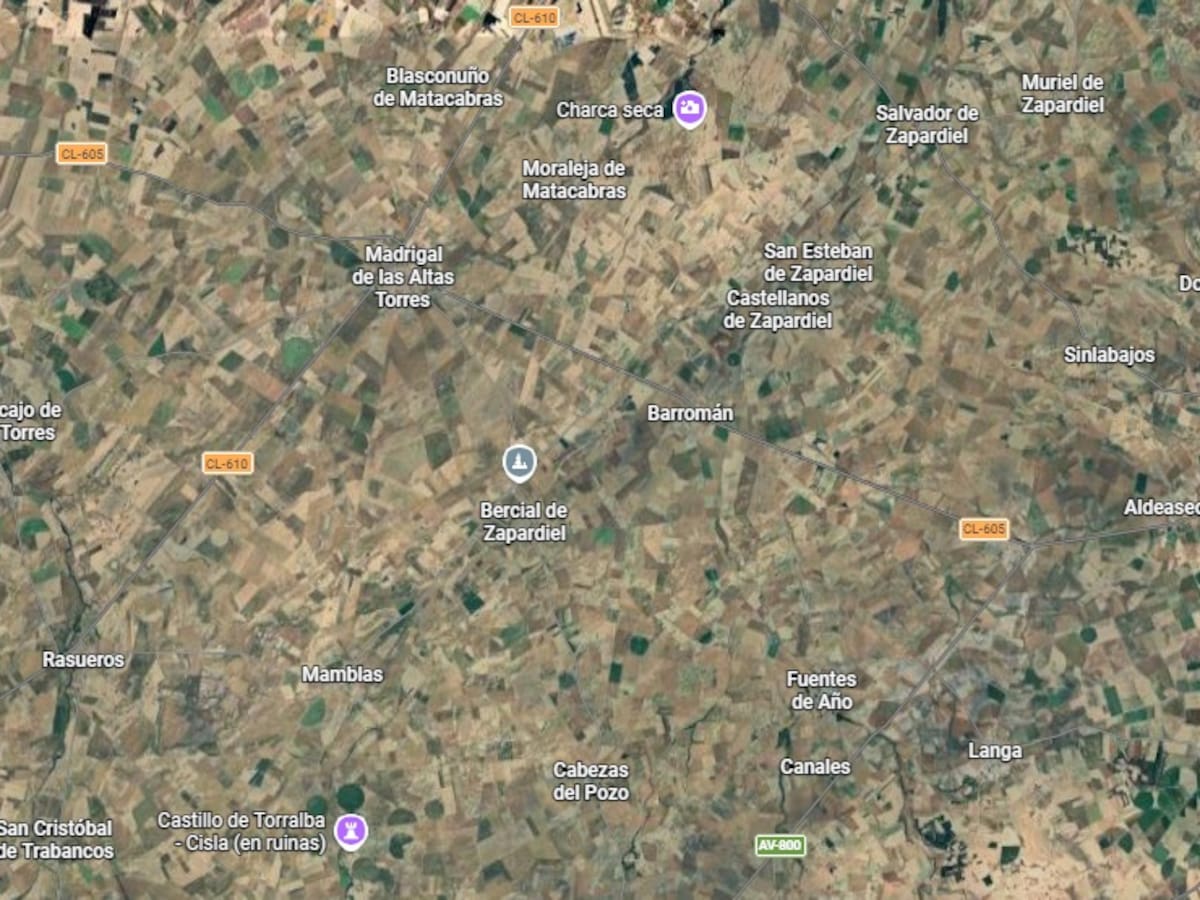 Fallece un motorista tras sufrir una caída en Bercial de Zapardiel (Ávila)