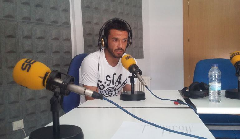 José Manuel de la Fuente, ayer en los estudios de Radio Salamanca.