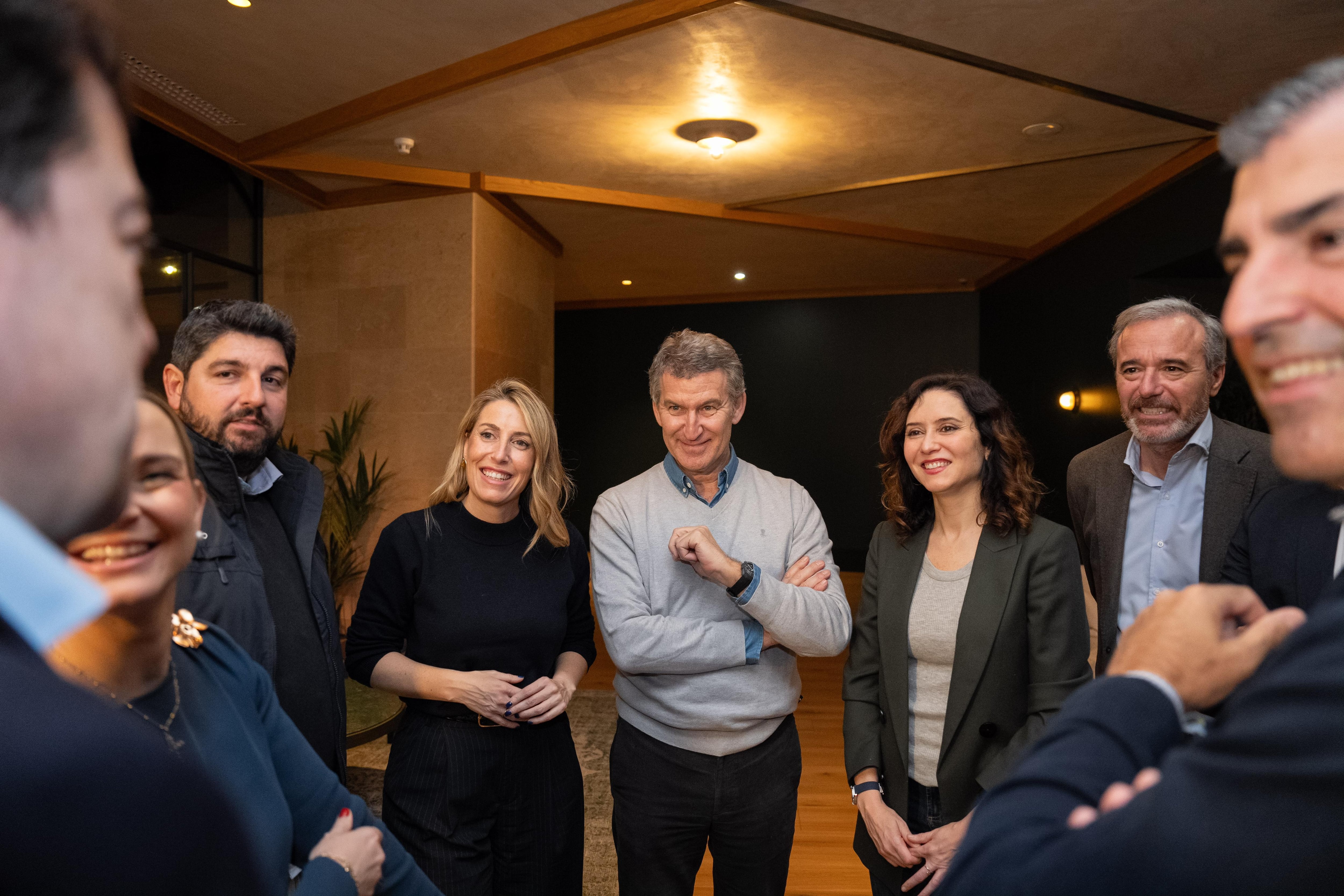 La reunión del PP en su retiro político en Colunga (Asturias)