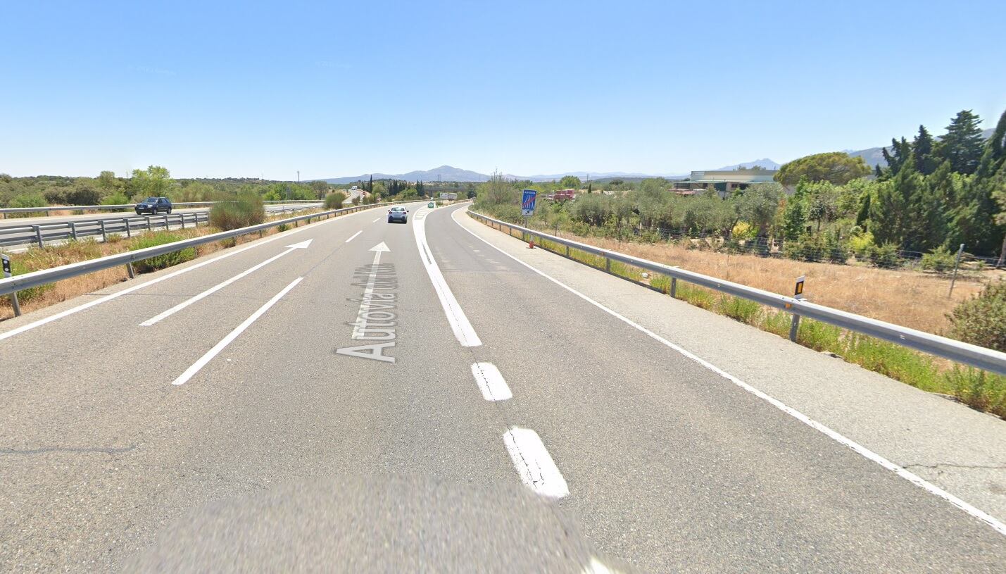 Kilómetro 57 sentido Madrid de la carretera de Burgos A-1, a la altura de La Cabrera