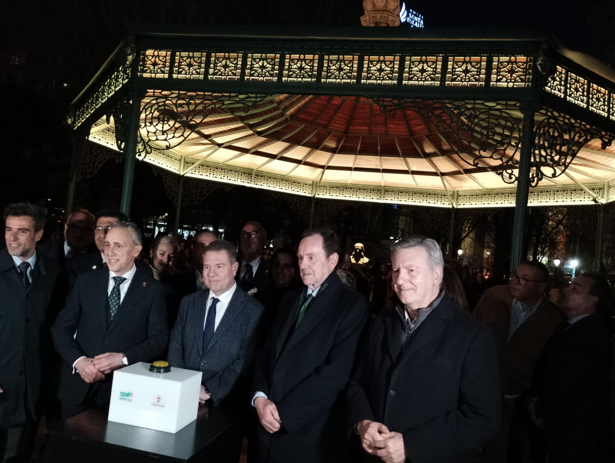 Inauguración de la nueva iluminación de la Fuente Agria